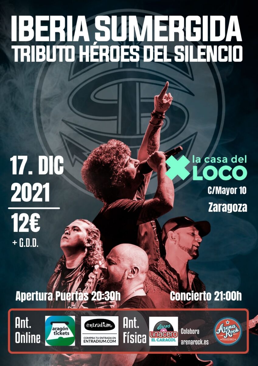 Iberia Sumergida-arena-rock-producciones-la casa-del-loco-Zaragoza